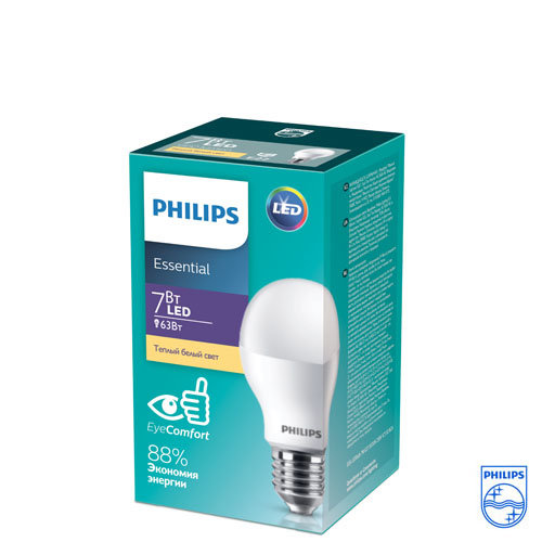 Лампа ESS LEDBulb 7W E27 3000K 230V 1CT (Philips)